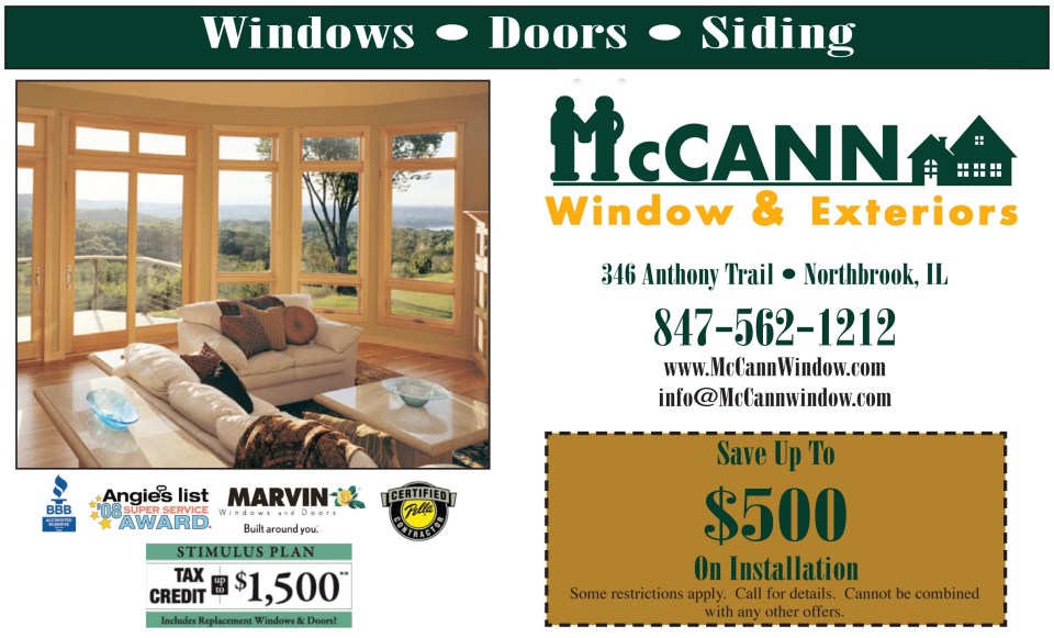 McCann Window & Exteriors Mailer piece